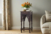 Indian Hand Carved Sheesham Wood Side Table 16